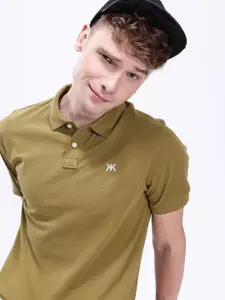 Kook N Keech Solid Polo Collar T-shirt