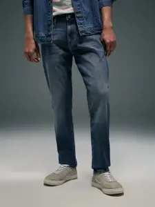 Flying Machine Men Tapered Fit Heavy Fade Stretchable Jeans