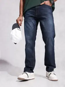 WROGN Men Relaxed Fit Mid-Rise Light Fade Stretchable Jeans