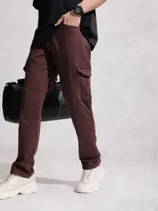 WROGN Men Relaxed Fit Stretchable Cargo Jeans