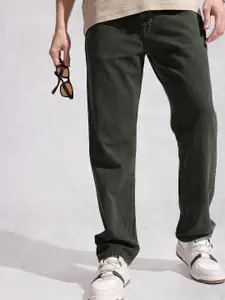 WROGN Men Anti Fit Mid-Rise Light Fade Pure Cotton Jeans