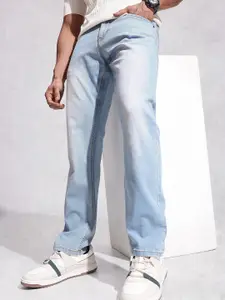 WROGN Men Relaxed Fit Mid-Rise Light Fade Stretchable Jeans