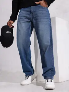 WROGN Men Pure Cotton Loose Fit Light Fade Jeans