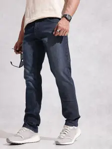 WROGN Men Relaxed Fit Mildly Distressed Light Fade Stretchable Jeans