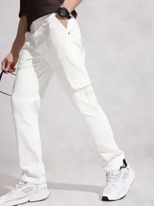 WROGN Men Relaxed Fit Stretchable Cargo Jeans