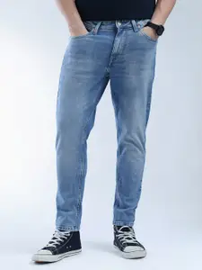 Flying Machine Men Whiskers and Chevrons Relaxed Fit Light Fade Stretchable Jeans