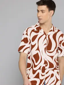 Flying Machine Abstract Printed Casual Shirt