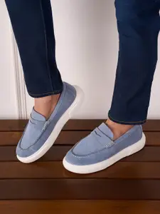 ID Women Perforations Leather Loafers