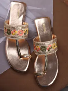 Anouk Women Embellished Ethnic One Toe Flats