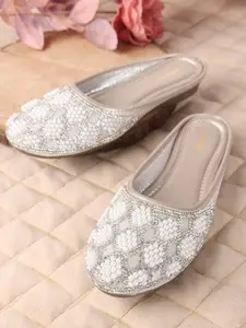 Anouk Women Embellished Ethnic Mules Flats