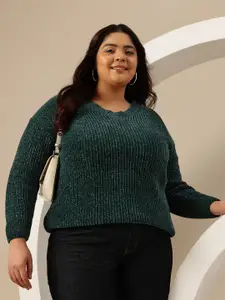 Sztori Plus Size V-Neck Pullover