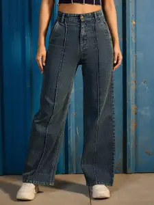 CORSICA Women Front Seam Straight Fit Mid-Rise Jeans