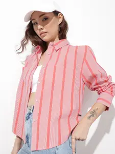 The Roadster Lifestyle Co. Striped Casual Shirt