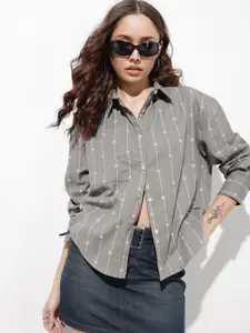 The Roadster Lifestyle Co. Striped Casual Shirt