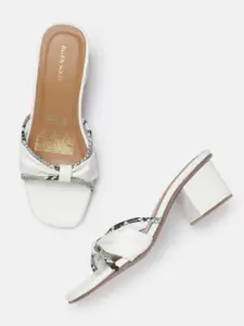 Allen Solly Printed Bow Design Block Heels