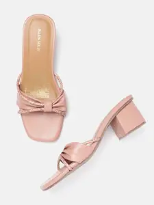 Allen Solly Printed Bow Design Block Heels