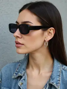 RORCE Women Rectangle Sunglasses with UV Protected Lens