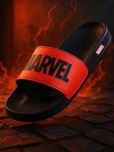 MARVEL STREET Men Printed Sliders