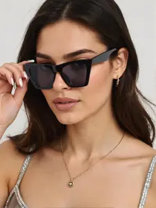 RORCE Women Cateye Sunglasses with UV Protected Lens RS04BLF_BLL
