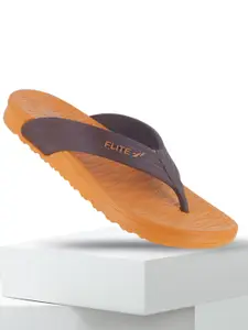 FLITE Women Open Toe Rubber T-Strap Flip Flops