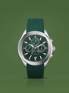 CARLINGTON Men Dial & Straps Analogue Multi Function Watch Legacy 9999 Silver Green