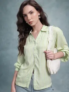 The Roadster Lifestyle Co. Women Standard Striped Casual Shirt