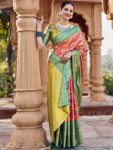 Satrani Woven Design Zari Pure Silk Kanjeevaram Saree