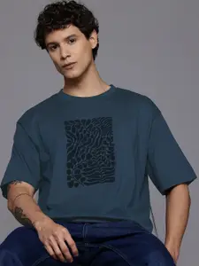 Allen Solly Velvet Finish Printed Relaxed Fit T-shirt