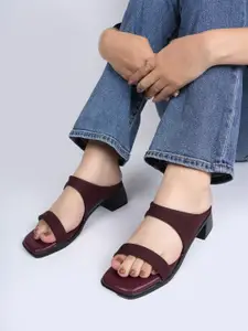 The Roadster Lifestyle Co Women Square Toe Block Heels Sandals