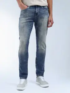 Flying Machine Authentic Premium Men Slim Fit Mid-Rise Heavy Fade Stretchable Jeans