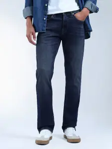 Flying Machine Men Cotton Classic Straight Fit Mid-Rise Light Fade Jeans