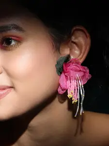 SOHI The Florelle Artificial Beads Drop Earrings