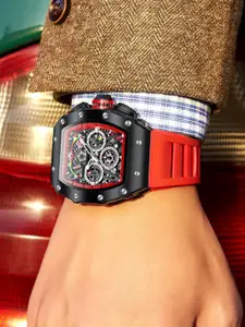 GIORDANO Men Square Dial & Straps Analogue Watch GZ-50120-04