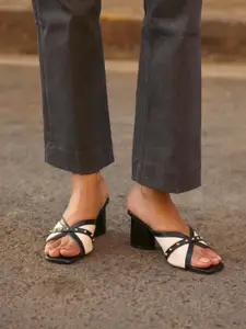 CAI Canvas Rivet Black Heels