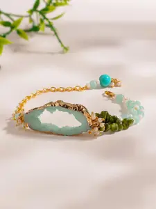 Voylla Serene Resin Sister Beaded Bracelet Rakhi With Roli Chawal