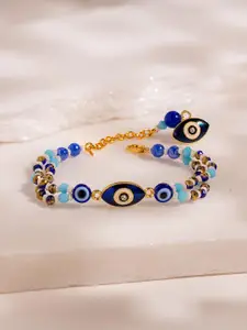 Voylla Evil Eye Celestial Beaded Bracelet Rakhi With Roli Chawal