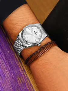 WROGN Men Embellished Dial & Bracelet Style Straps Analogue Watch WRNWJ25 Set-63