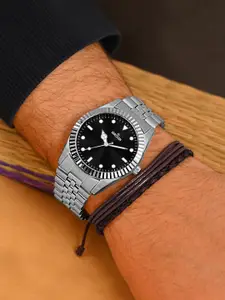 WROGN Men Dial & Bracelet Style Straps Analogue Watch WRNWJ25 Set-64