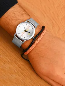 WROGN Men Bracelet Style Straps Analogue Watch WRNWJ25 Set-48