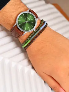 WROGN Men Dial & Leather Straps Analogue Watch WRNWJ25 Set-20