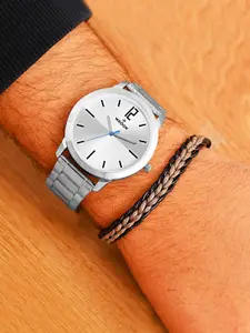 WROGN Men Embellished Dial & Bracelet Style Straps Analogue Watch WRNWJ25 Set-49