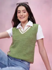 DressBerry Women Acrylic Sweater Vest