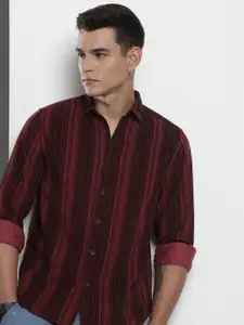 The Indian Garage Co Striped Pure Cotton Casual Shirt