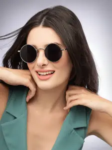 HASHTAG EYEWEAR Women Round Sunglasses with UV Protected Lens