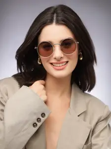 HASHTAG EYEWEAR Women Round Sunglasses With UV Protected Lens