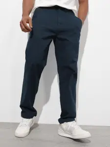 The Roadster Lifestyle Co. Men Relaxed Fit Joggers Trousers