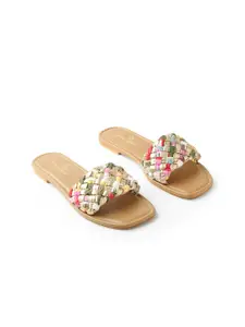 CHAAL CHALAN Women Open Toe Flats with Bows