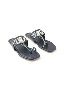 CHAAL CHALAN Women Printed Ethnic One Toe Flats