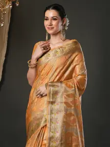 Saree mall Woven Design Zari Organza Banarasi Sarees