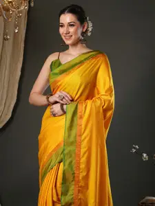 Saree mall Silk Blend Taant Sarees